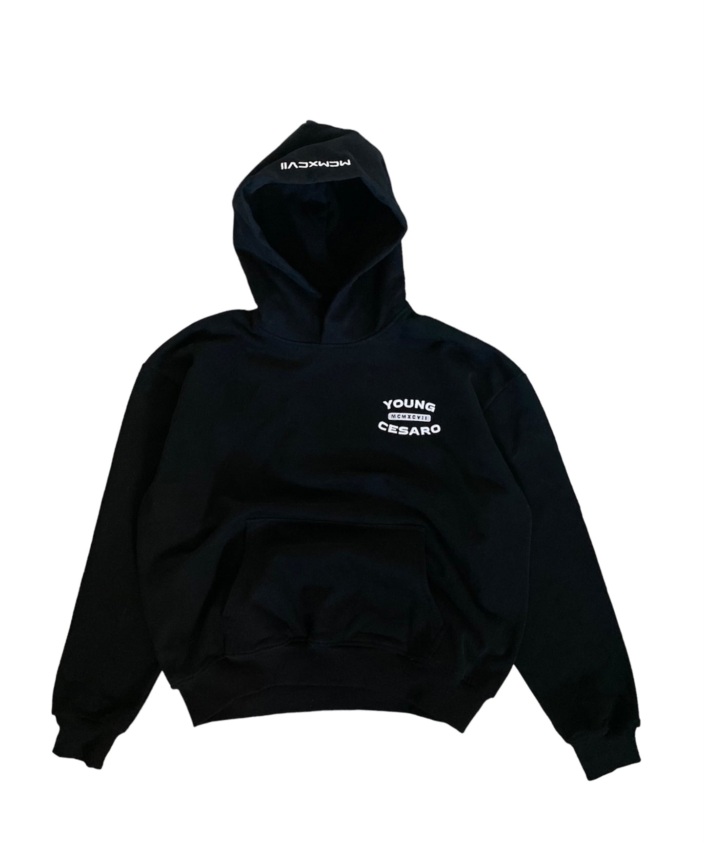 YOUNG CESARO BUTTERFLY HOODIE - Black